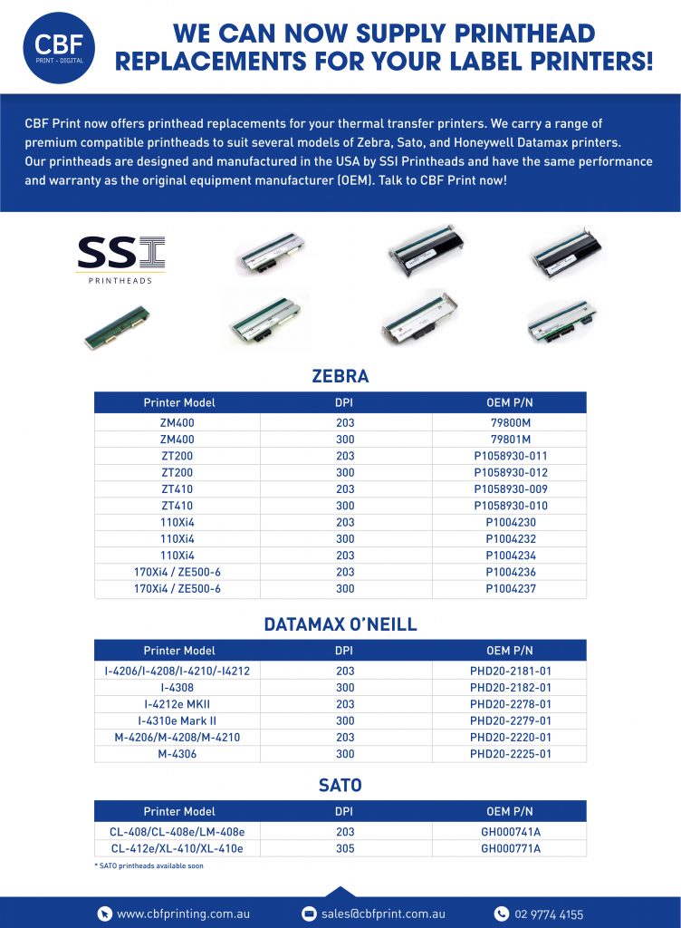 Printhead Replacements